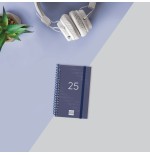 AGENDA 2025 BASIC YEAR E3 79X127MM SEMANA VISTA HORIZONTAL AZUL FINOCAM 741421025