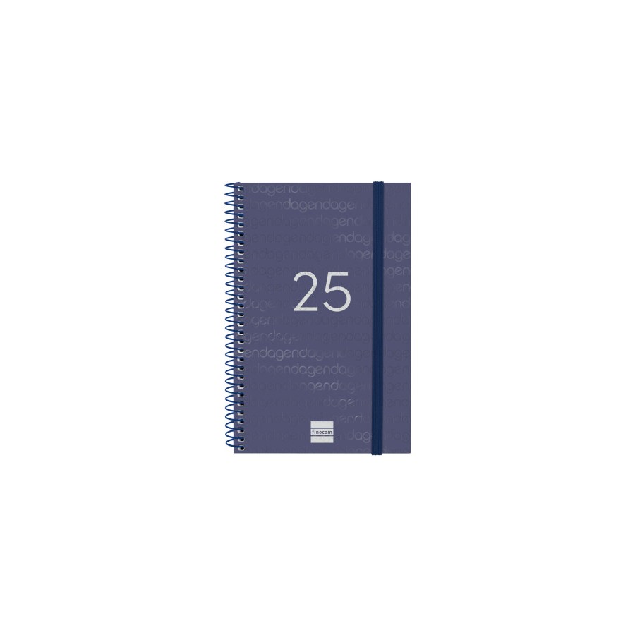 AGENDA 2025 BASIC YEAR E5 117X181MM SEMANA VISTA HORIZONTAL AZUL FINOCAM 741441025