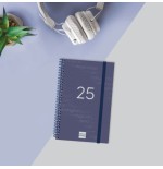 AGENDA 2025 BASIC YEAR E5 117X181MM DIA PAGINA AZUL FINOCAM 741091025