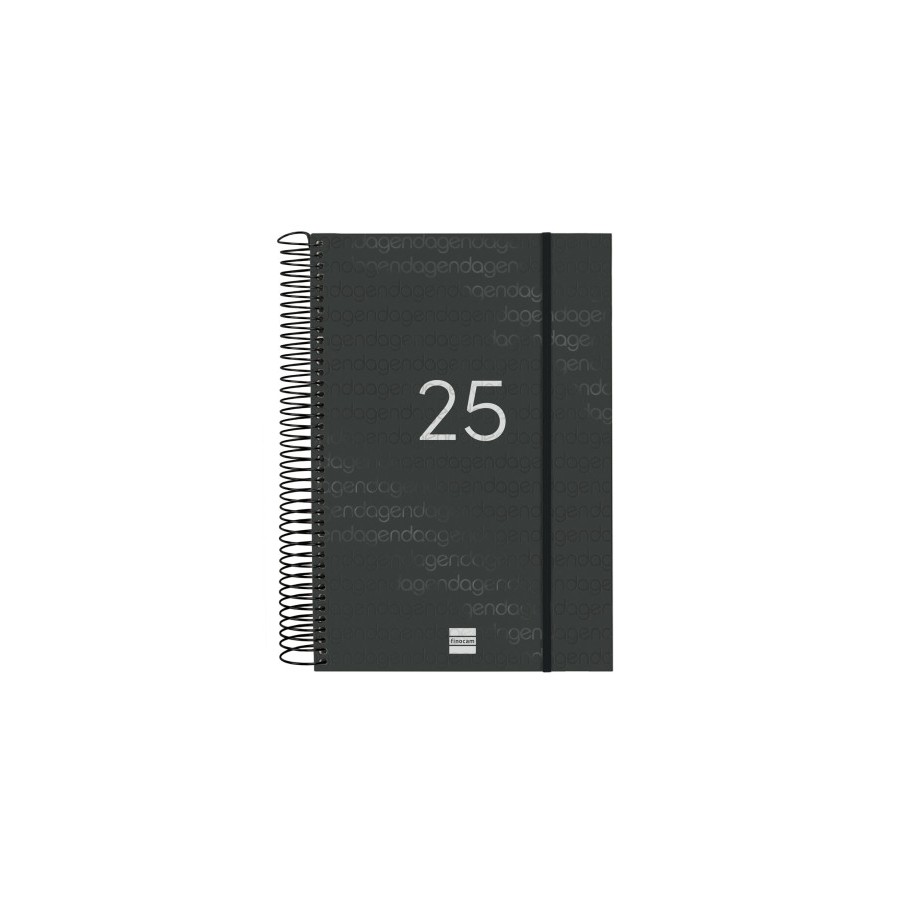 AGENDA 2025 BASIC YEAR E11 165X242MM DIA PAGINA NEGRO FINOCAM 742076025