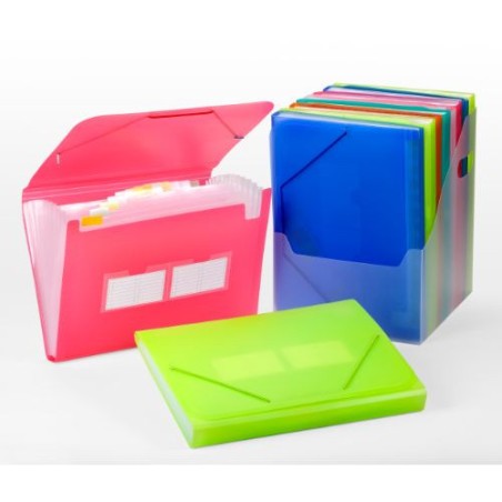 1831-CARPETA ACORDEON POLIPROPILENO 13 DEPARTAMENTOS AZUL CARCHIVO 1913KF50