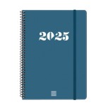 AGENDA 2025 BASIC MY E10 155X212MM SEMANA VISTA HORIZONTAL AZUL FINOCAM 743501025