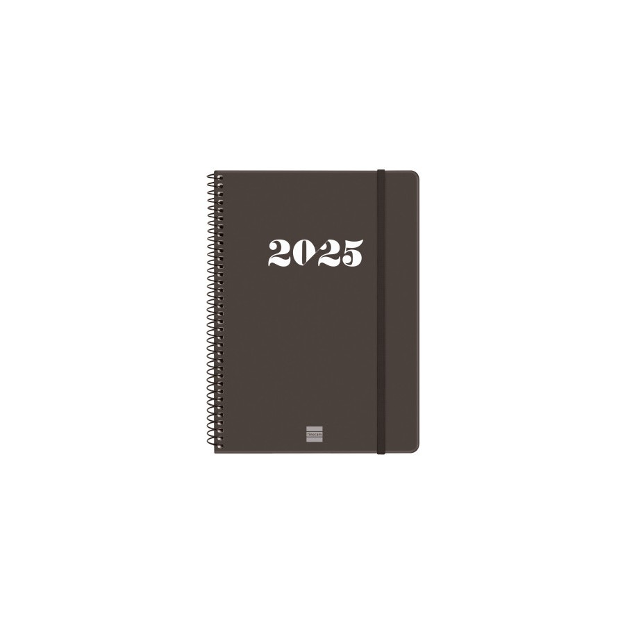 AGENDA 2025 BASIC MY E10 155X212MM SEMANA VISTA HORIZONTAL NEGRO FINOCAM 743506025