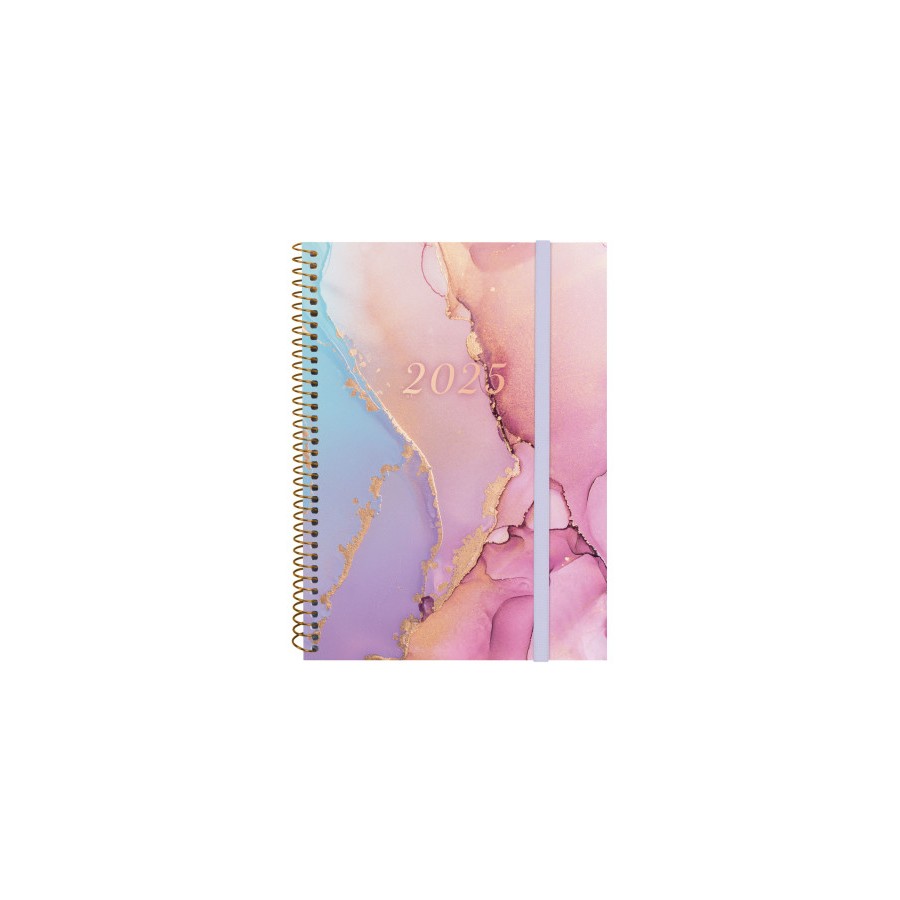 AGENDA 2025 TRENDY DESIGN E10 155X212MM SEMANA VISTA HORIZONTAL GOLDY FINOCAM 742232625