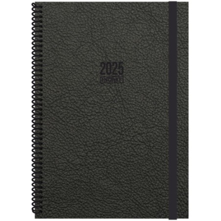 AGENDA 2025 TOKIO DIA/PAGINA 17X24 NEGRO CASTELLANO INGRAF 355562