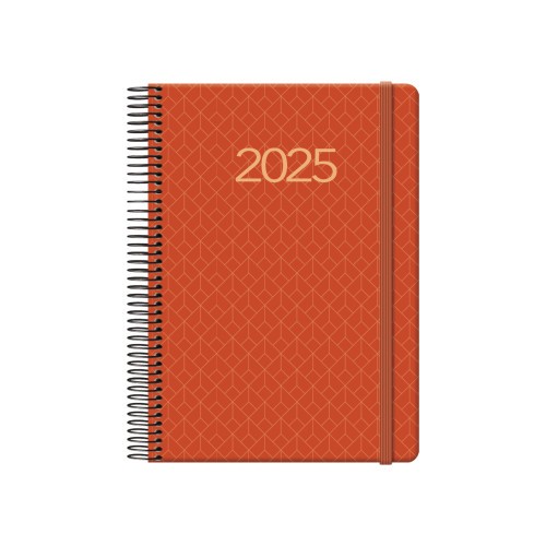 AGENDA 2025 NEWPORT DIA PAGINA 14 X 20 CM COLOR TEJA DOHE 12919 - 25