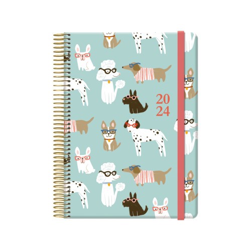 AGENDA 2025 CUTE DIA PAGINA 15 X 21 CM MODELO DOG CON 4 HOJAS DE PEGATINAS DOHE 12906- 25