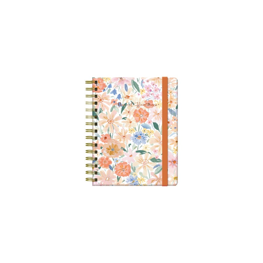 AGENDA 2025 FLORAL SEMANA VISTA 15 X 21 CM MODELO DALIA DOHE 12901 - 25