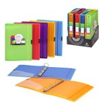 1839-CARPETA DE ANILLAS POLIPROPILENO DUNE A4+ 4/25MM GOMA AZUL CARCHIVO 12370450