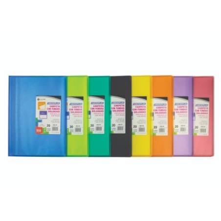 1850-CARPETA CARCHIPLAS-BOOK A4 POLIPROPILENO 50 FUNDAS SOLDADAS NEGRO CARCHIVO 50305006