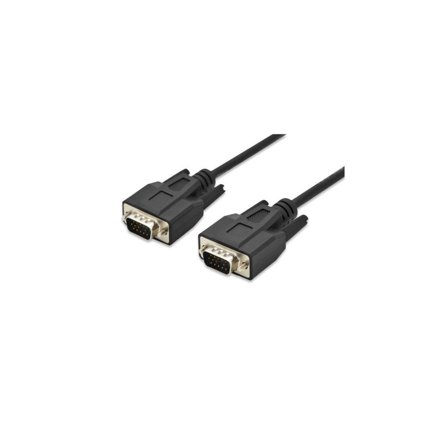 18546-EWENT VGA Cable 15pin HD plug M/M, CU,AWG28, 1,8m
