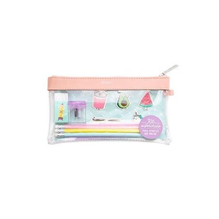 KIT DE ESTUCHE TRANSPARENTE PVC "PARA APUNTES QUE MOLAN" MR.WONDERFUL WOA09499ES