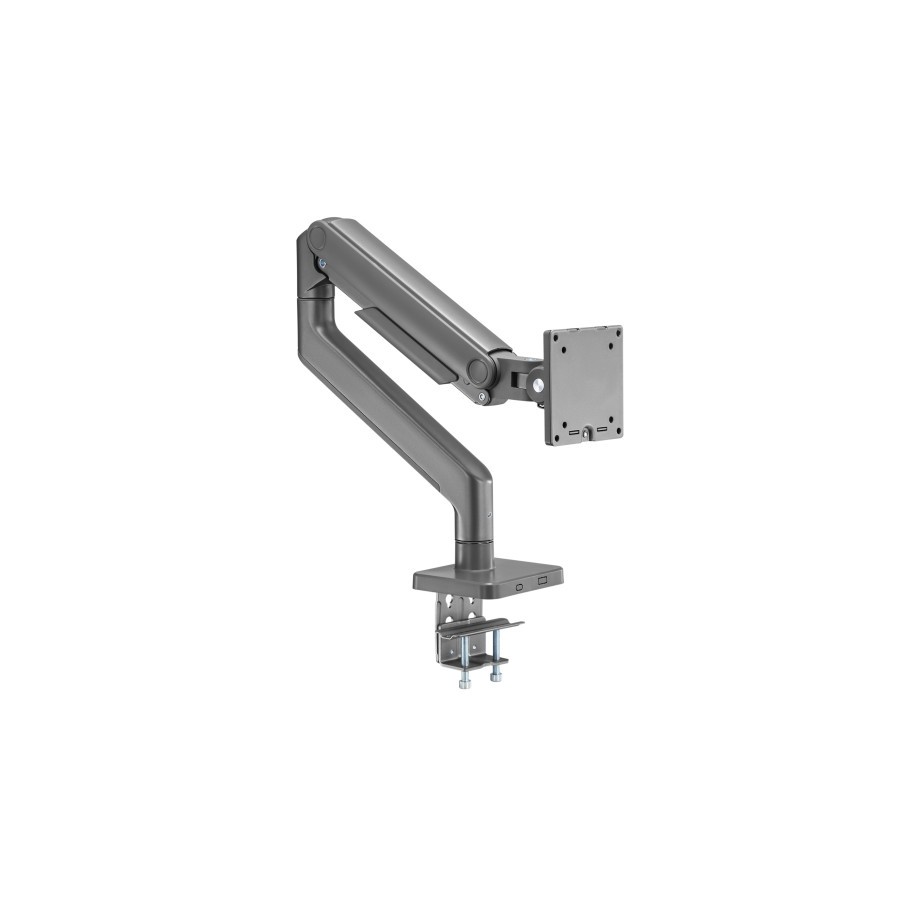 18569-Ewent EW1529 soporte para monitor 124,5 cm (49") Plata Escritorio