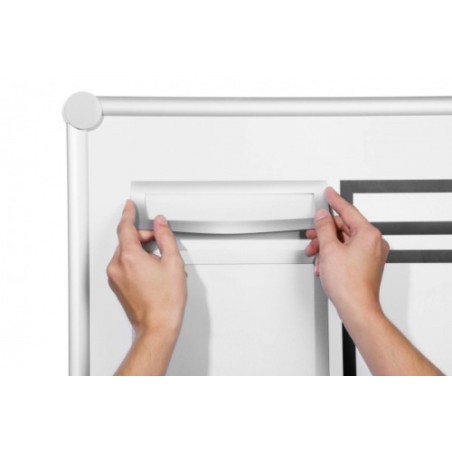 18582-PACK 5 MARCOS INFORMATIVOS DURAFRAME MAGNETIC TOP 236X66MM PLATA DURABLE 498623