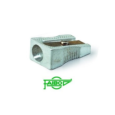 1860-SACAPUNTAS METALICO SIMPLE CON FORMA DE CUNA 100% RECICLABLE FAIBO 2001