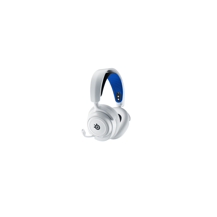 Steelseries ARCTIS NOVA 7P WHITE Auriculares Inalambrico Diadema Juego Bluetooth Azul, Blanco