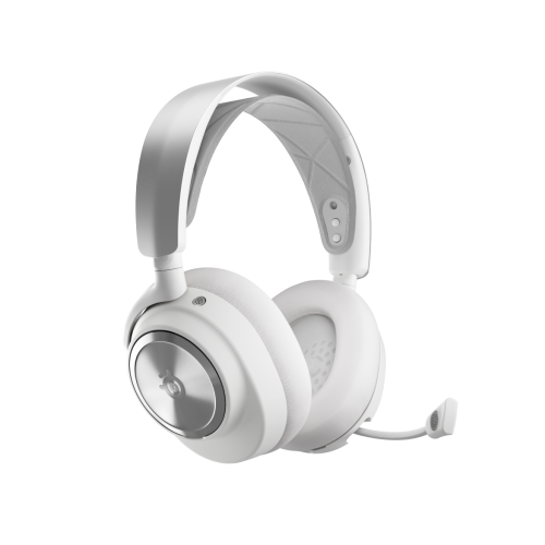 Steelseries Arctis Nova Pro Wireless Auriculares Inalambrico y alambrico Diadema Juego Bluetooth Plata, Blanco