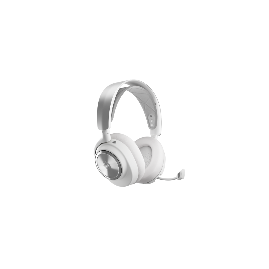 Steelseries Arctis Nova Pro Wireless Auriculares Inalambrico y alambrico Diadema Juego Bluetooth Plata, Blanco