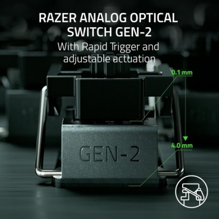 18790-TECLADO RAZER HUNTSMAN V3 PRO (USA) TENKEYLESS BLANCO (RZ03-04981700-R3M1)