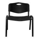 188-PACK 4 SILLAS CONFIDENTE MODELO ROBLEDO PLASTICO NEGRO PIQUERAS Y CRESPO PACK426INE