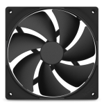 NZXT F140P Carcasa del ordenador Ventilador 14 cm Negro 1 pieza(s)