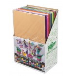 1884-EXPOSITOR 120 LAMINAS GOMA EVA 40X60 CM. 12 COLORES SURTIDOS FAIBO 1655-120