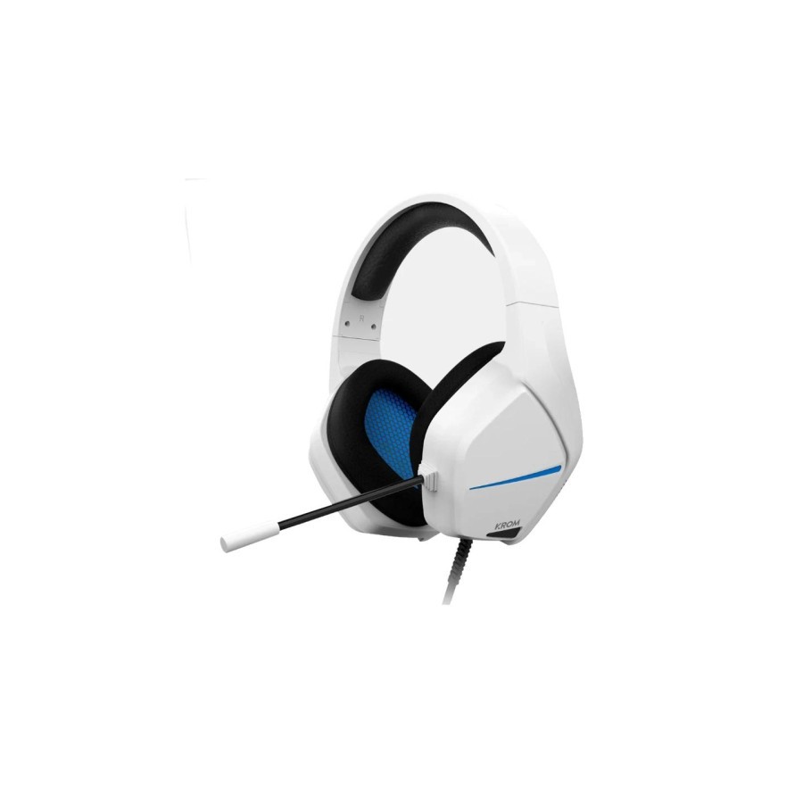 18852-KROM AURICULARES GAMING BLANCO/AZUL