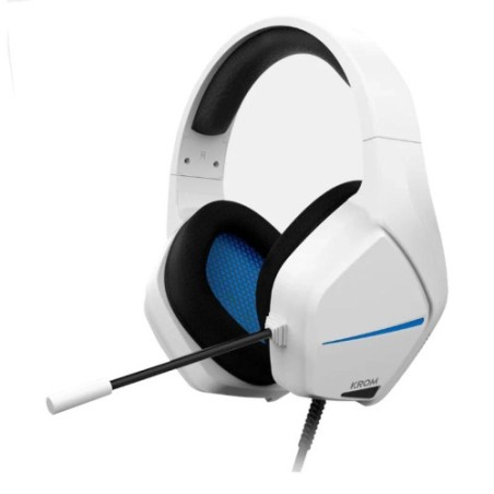 18852-KROM AURICULARES GAMING BLANCO/AZUL