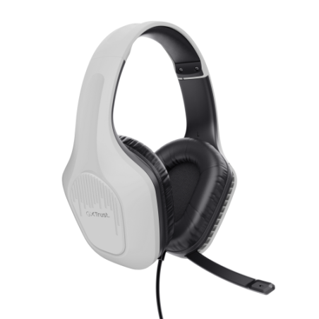 18986-Trust GXT 415W Zirox Auriculares Alambrico Diadema Juego Blanco