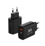 19014-Ewent EW1319 cargador de dispositivo movil Universal Negro Corriente alterna Carga rapida Interior