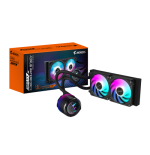 19025-GIGABYTE Refrigeracion liquida AIO AORUS WATERFORCE X II 240 para CPU - 2 ventiladores ARGB de 120 mm, pantalla LC