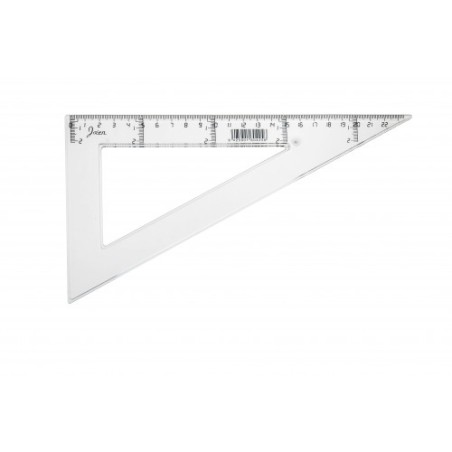 1908-CARTABON TRANSPARENTE EN PLASTICO INYECTADO GRADUADO Y BISELADO 25 CM. FAIBO 41325