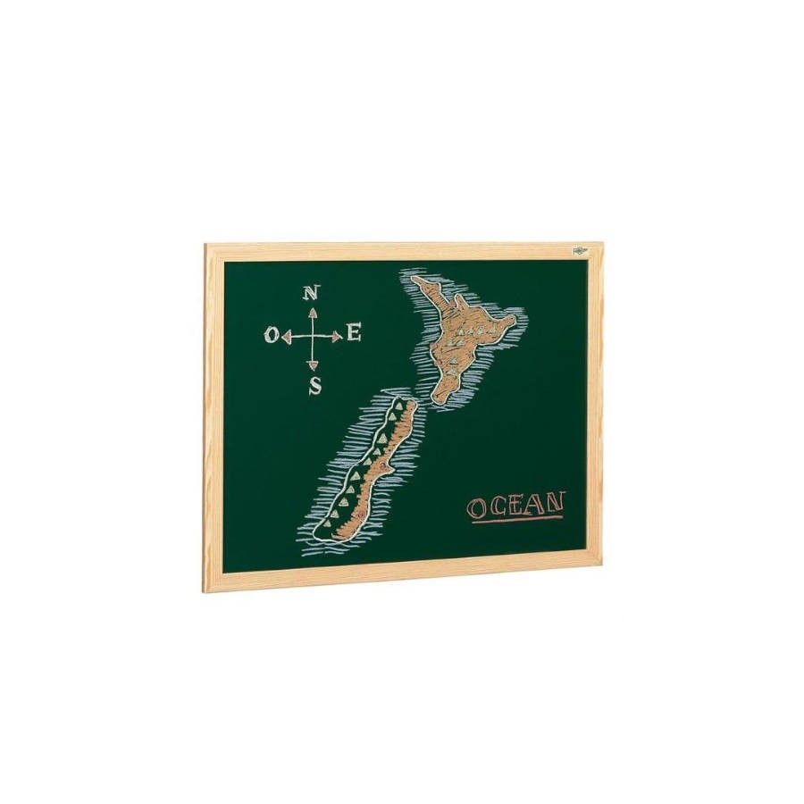 1923-PIZARRA SUPERFICIE VERDE LACADA PARA TIZA MARCO MELAMINA 100X127 CM. FAIBO 403-3INDT