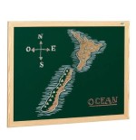 1923-PIZARRA SUPERFICIE VERDE LACADA PARA TIZA MARCO MELAMINA 100X127 CM. FAIBO 403-3INDT