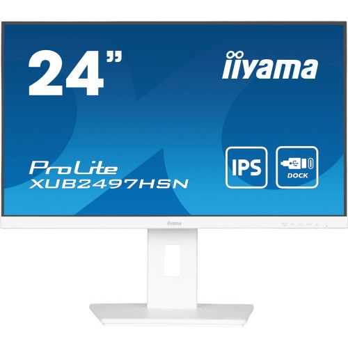 19235-iiyama ProLite XUB2497HSN-W2 pantalla para PC 60,5 cm (23.8") 1920 x 1080 Pixeles Full HD LED Blanco