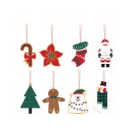 19376-SET 4 TARJETAS COLGANTES ADORNOS NAVIDAD BISMARK 331672