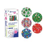 19388-PAPEL DE REGALO NAVIDAD JUGUETES 70X500 CM BISMARK 332996