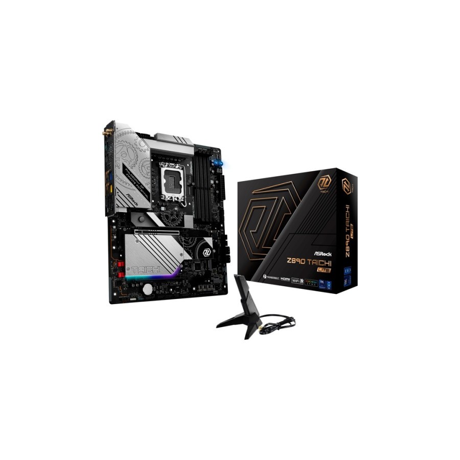 19437-PLACA ASROCK Z890 TAICHI LITE,INTEL,1851,Z890,4DDR5,256GB,2HDMI+THUNDERBOLT,4SATA3+4M.2,1X5 +1X2.5 GIGABITLAN,WIFI