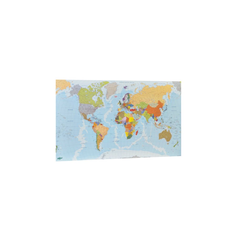 1944-MAPA MUNDI PLASTIFICADO SIN MARCO ENROLLADO 84X140 CM. FAIBO 173G