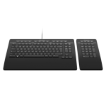 19446-3Dconnexion Keyboard Pro with Numpad teclado Oficina USB + RF Wireless + Bluetooth QWERTZ Aleman Negro