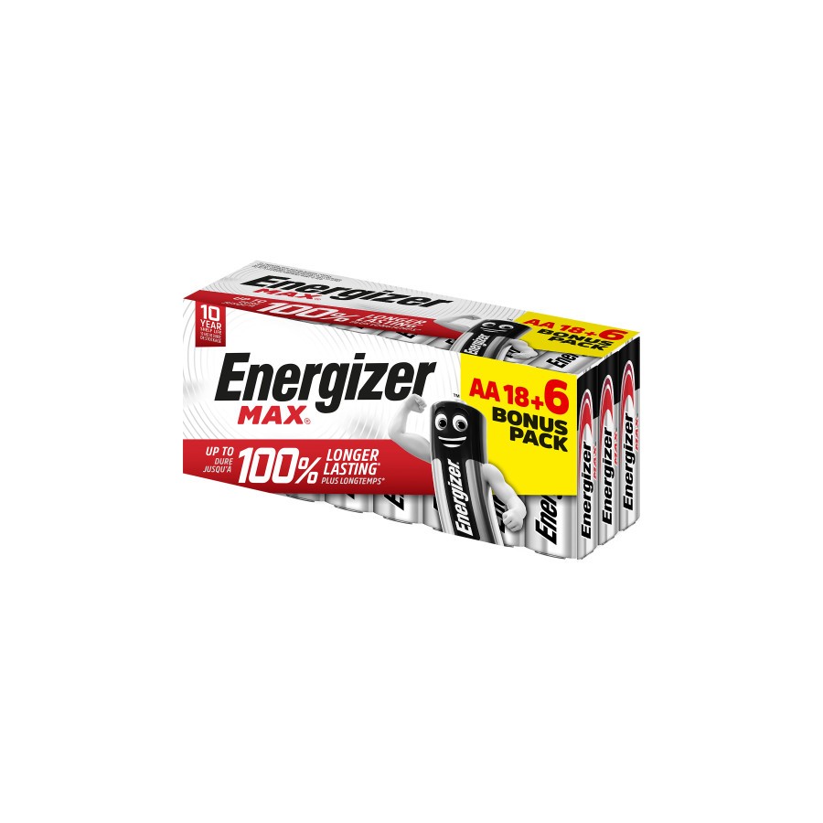1947-CAJA 18+6 PILAS ALKALINAS POWER TIPO LR6 (AA) ENERGIZER E303513102