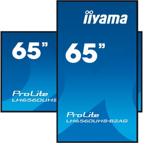 19505-MONITOR IIYAMA 65" 3840X2160, UHD, 500CD/M2, LANDSCAPE PORTRAIT, MM 2X 10W, 3X HDMI, USB 2.0 X2, WIFI, LAN, MEDIA