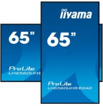 19505-MONITOR IIYAMA 65" 3840X2160, UHD, 500CD/M2, LANDSCAPE PORTRAIT, MM 2X 10W, 3X HDMI, USB 2.0 X2, WIFI, LAN, MEDIA