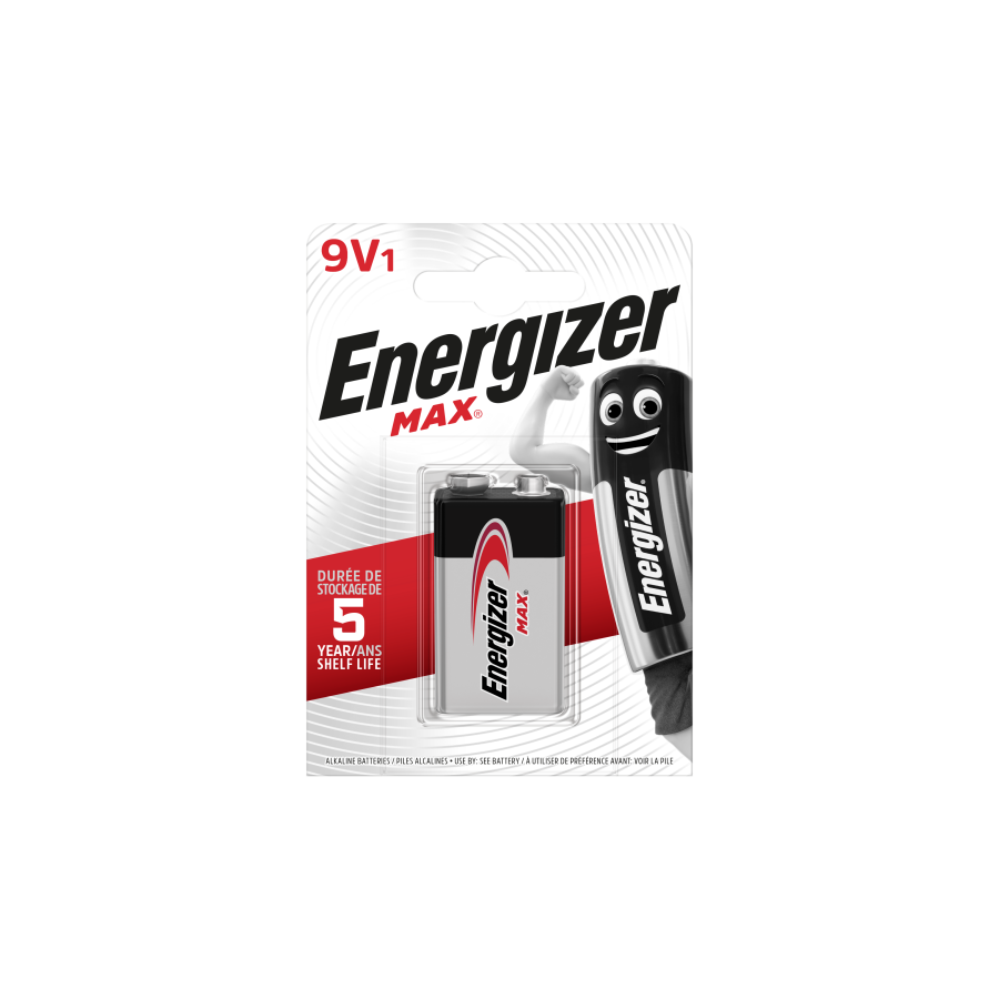 1953-Energizer Max - 9V Bateria de un solo uso Alcalino