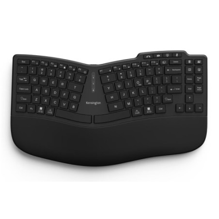 19623-Kensington Pro Fit Ergo KB675 EQ TKL teclado Hogar / Oficina USB + RF Wireless + Bluetooth QWERTY Espanol Negro