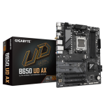 GIGABYTE B650 UD AX Placa Base - Compatible con CPUs AMD Ryzen Serie 9000, VRM de 6+2+2 fases, hasta 7600MHz DDR5 (OC), 1x PCIe 