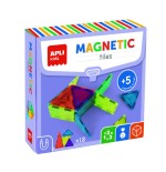 19707-CAJA BLOQUES MAGNETICOS TRANSPARENTES 18PCS APLI 19419