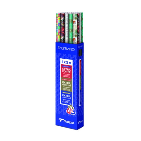 19719-EXPOSITOR 30 ROLLORS PAPEL DE REGALO EVERYDAY "ELEGANCE GIFT" 1X2 M 5 DISENOS SURTIDOS FABRIANO S0310016