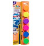 19732-CAJA 6 BOTES DE TEMPERA CON PINCEL NEON CARIOCA 40486