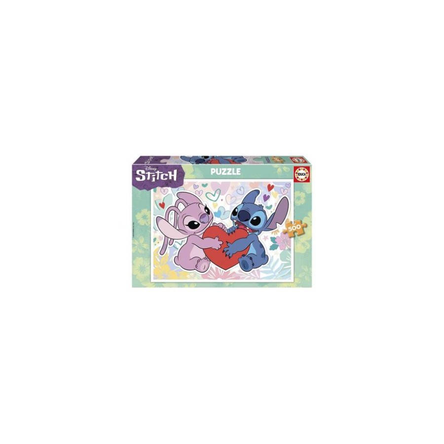 19774-CAJA PUZZLE 500 DISNEY STITCH EDUCA BORRAS 19911